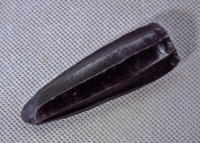 Antique Pre-Columbian Aztec Black Obsidian Prismatic Blade Core