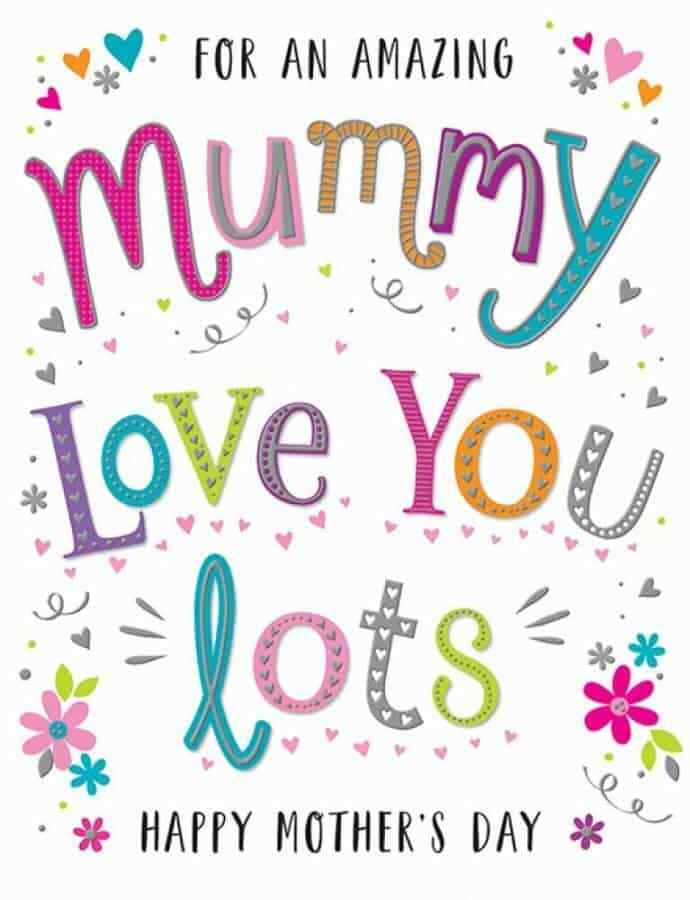Mother’s Day Cards Mummy - Foil Finish
