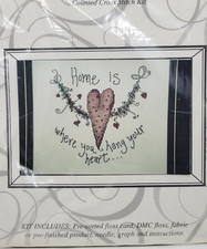Design Connection Home is Where You Hang Your Heart kit punto de cruz contado