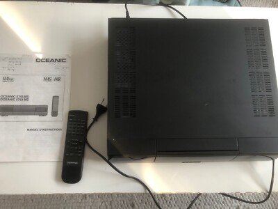 OCEANIC 5753 MS VHS KASSETTENVIDEORECORDER MIT FERNBEDIENUNG UND ANLEITUNG GETESTET
