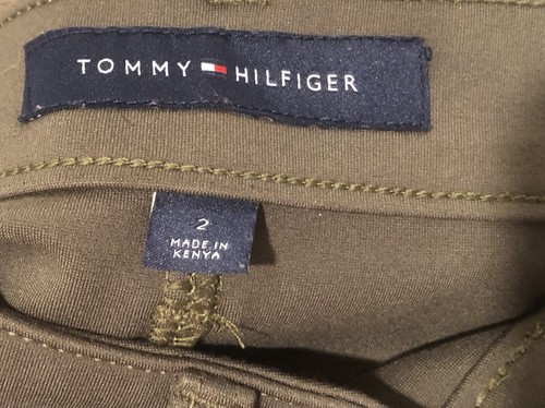 Olive Green Stretch Pants Tommy Hilfiger Womens Size 2 - Picture 5 of 7