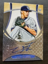 2017 Topps Five Star Jose DeLeon RC Auto #FSA-JDL Tampa Bay Rays