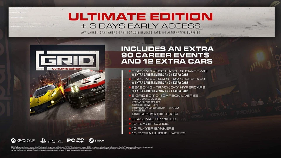 GRID 2019 Ultimate Edition PC Steam Key GLOBAL FAST SENT! Racing Simulation - Image 4 of 4