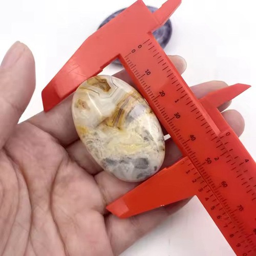 Natürlicher Crazy Achat Quarz Kristall poliert Trommelstein Reiki Mineral Dekor - Bild 11 von 12