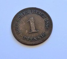 *Rarit&auml;t! 1 Pfennig 1886 *G* Kaiserreich J&auml;ger 1 sehr sch&ouml;n Kleinm&uuml;nze