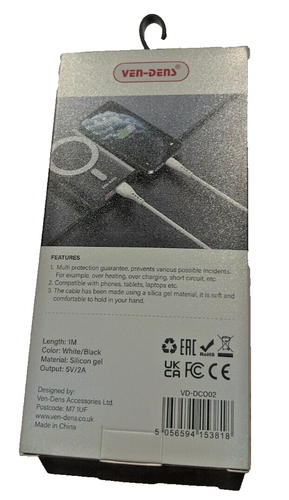 VEN-DENS 2A 5V Silicone USB A a iPhone Cavo di Ricarica - Foto 3 di 3