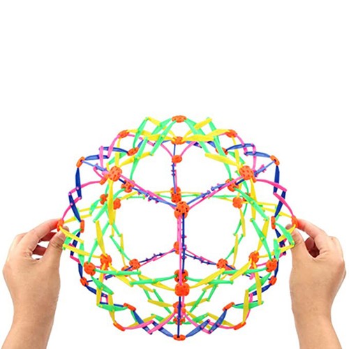 Expandable Magic Ball Breathing Ball Toy Rainbow Shrinking Inflatable Ball - Picture 4 of 9