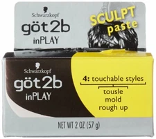 Schwarzkopf Got2b inPLAY Hair Style Sculpt Paste, 2 oz Ounce