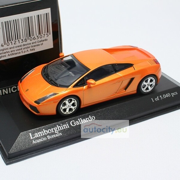 MINICHAMPS LAMBORGHINI GALLARDO ARANCIO BOREALIS 400103500