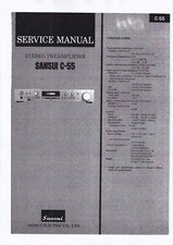 Service Manual Guide For Sansui C-55