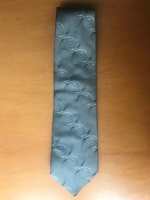 ROCCOBAROCCO KRAWATTE GRÜN VINTAGE TIE 100% SEIDE SILK - ORIGINAL MADE IN ITALY
