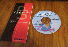 EDIMAX - PRINT SERVER - PRINT SIR - DRIVERS, UTILITIES  DOCS CD  GUIDE
