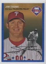 2023 Topps Chrome Platinum Anniversary Blue Prism Refractor Jim Thome HOF 9v7