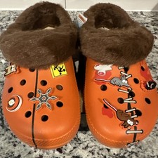 Crocs x Kenny South Park Classic Lined Clogs Mens 10 Orange W12 211499-90H NWT