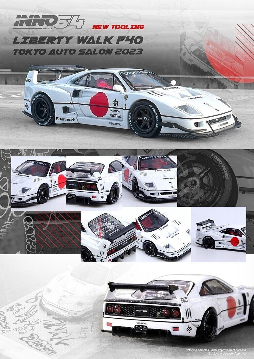 INNO64 1:64 Liberty Walk Ferrari F40 Tokyo Auto Salon 2023
