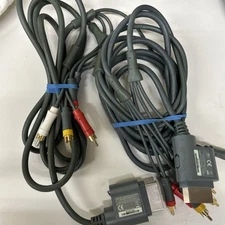 Official Microsoft Xbox 360 Audio Video AV Component HD Cable Cord Authentic X2