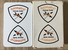 Vintage Packung Spielkarten Werbung Holmatro Rettungswerkzeuge