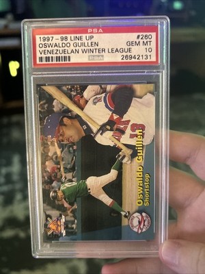 1997-98 Line Up Venezuelan Winter League Oswaldo Guillen 260 PSA 10 POP 1