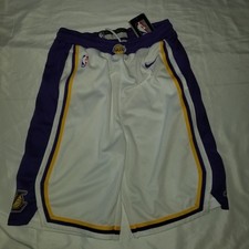 New Nike NBA Authentic Los Angeles LA Lakers Swingman Shorts Dr-fit Youth XL 20