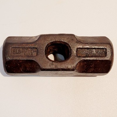VTG OLYMPIC SLEDGE HAMMER HEAD -8# MADE CHINA.  WEIGHS 7 LBS 11 OZ--6 3/8'' LONG