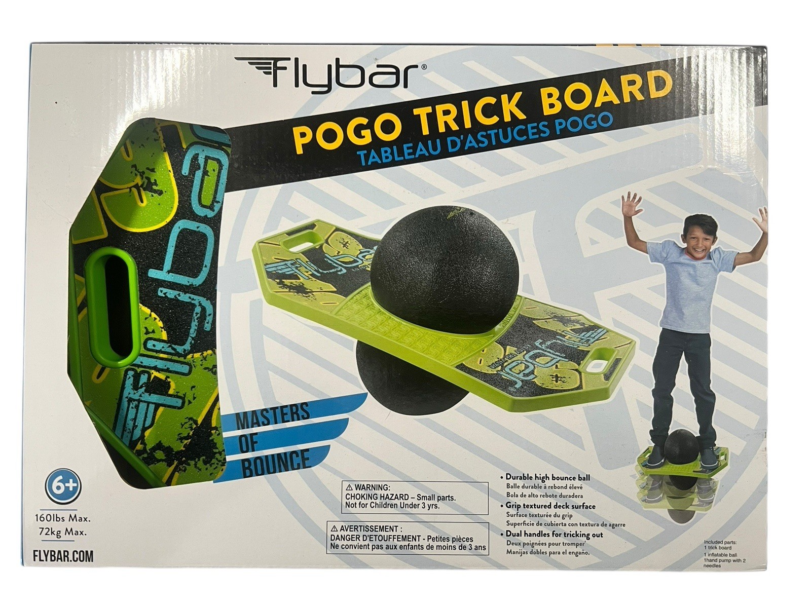 Flybar Pogo Trick Board &ldquo;Masters Of the bounce&rdquo; Age 6+ N
