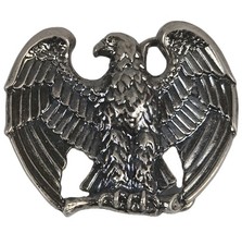 Vintage 1982 Avon Majestic Eagle Belt Buckle Silver Tone Collector EUC Fits 1.5"