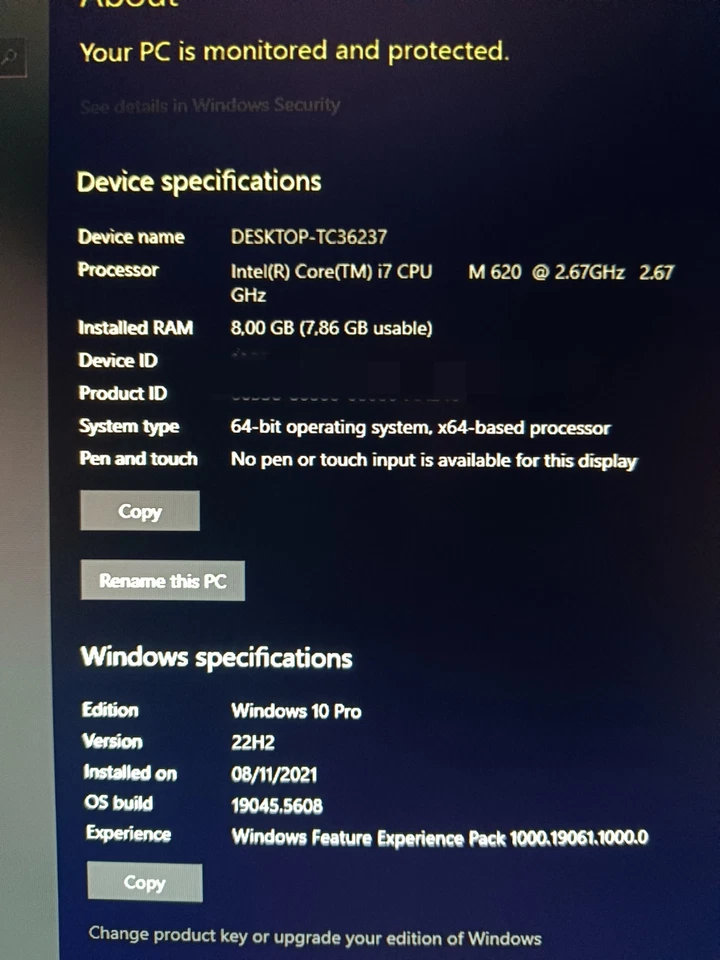 HP Elitebook 8740w - Immagine 3 di 3