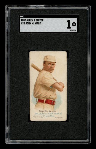 1887 N28 Allen & Ginter #49 John M. Ward — SGC 1