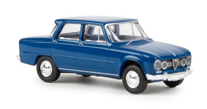 Brekina 29522 Alfa Romeo Giulia 1600 Super Blue Scala H0 1:87 Diecast Car