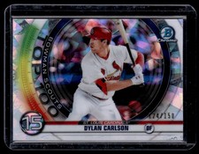 2020 Bowman Scouts Top 100 Atomic Dylan Carlson 124/150 #BTP-15