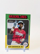 2024 Topps Heritage Mini Jazz Chisholm Jr. #409 Florida Marlins - FREE SHIPPING