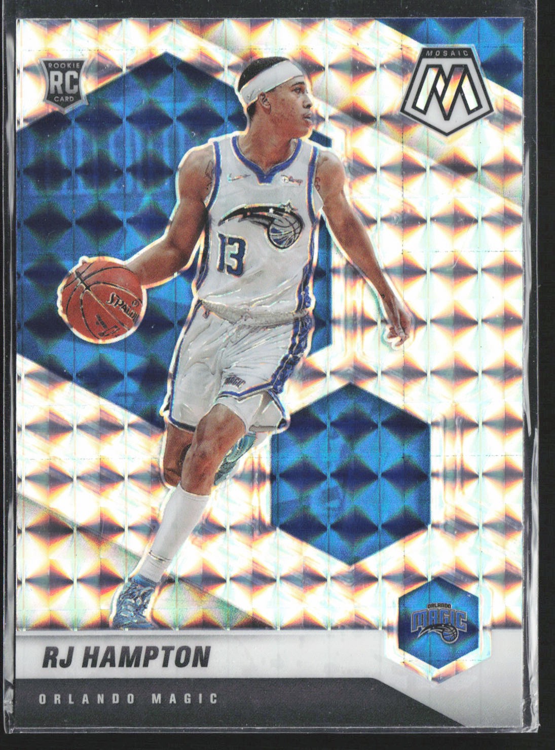 RJ Hampton 2020-21 Panini Mosaic Silver Prizm #233 RC Orlando Magic
