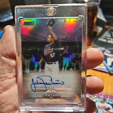 Johan Santana 2025 Topps Stadium Club Chrome Auto #SCCA-JSA Refractor