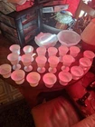 vintage milk glass punch set
