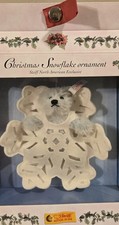 Steiff 2003 Christmas Snowflake Ornament 4" Ltd Ed 666971 MINT NIB - Very RARE