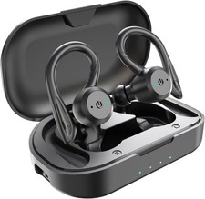 APEKX Bluetooth Wireless Earbuds with Charging Case IPX7 Waterproof Built in Mic