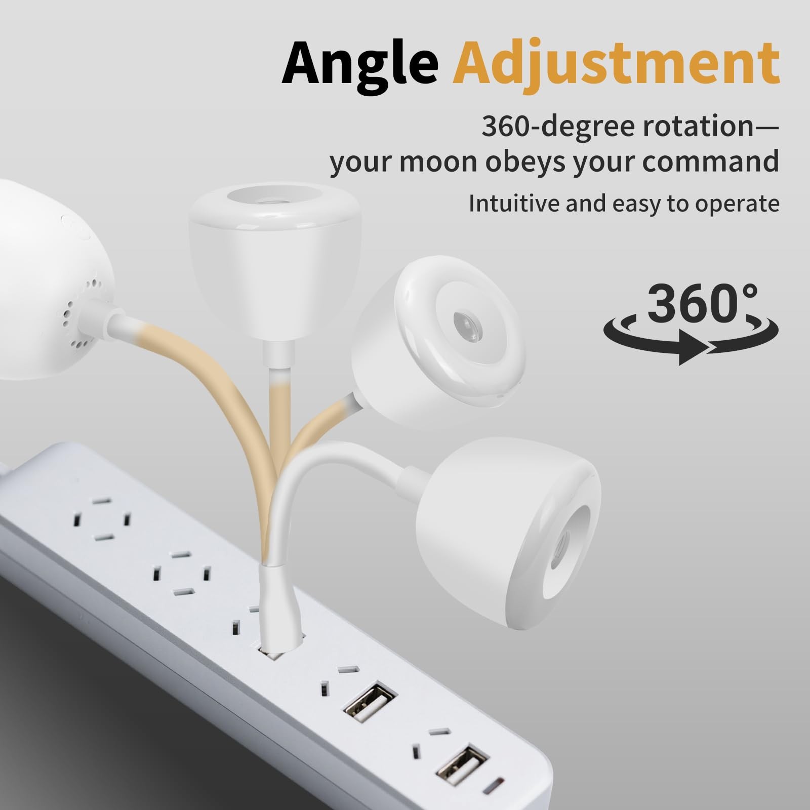 Lampe lune LED avec télécommande et câble de chargement USB pour l'éclairage de nuit