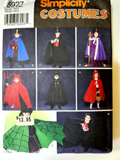 Simplicity Costumes Pattern 5927 Children s Halloween Size S, M, LG - UNCUT