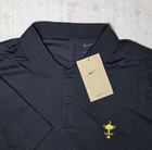 Nike Shirt Mens Small Black Dri-FIT Golf Polo 1927 Victory Solid Trophy NWT
