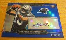 Armanti Edwards 2010 Topps Platinum Rookie Autographs Blue Ref. #41 #'d 080/599