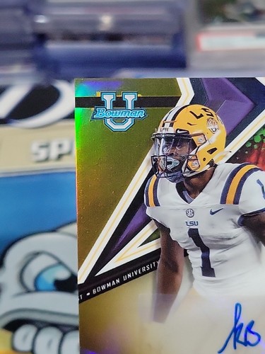 🔥 2022-23 Bowman U VERDADERO REFRACTOR DE ORO AUTOMÁTICO /50 🔥 Kayshon Boutte #BA-KB - Imagen 2 de 6