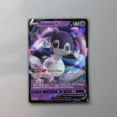 Indeedee V 091/202 Holo V Rare Sword & Shield Pokemon Holo Near Mint