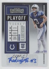 2020 Panini Contenders Rookie Playoff Ticket 59/99 Rodrigo Blankenship Auto s3g