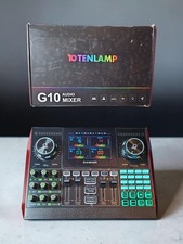 Tenlamp G10 DJ Mixer Audio Console System - 5-Channel Professional DJ Sound