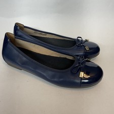 VIONIC Women's 8,5 Spark Minna Ballet Flats Navy Blue Clean Comfort Shoes