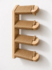 Wall Mounted Cat Stairs Climbing Steps Sisal Cat Wall Furniture Shelf Perch Set