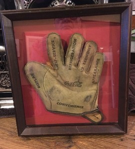COCA-COLA promotional BASEBALL GLOVE for Westinghouse Co., Circa 1940----16313