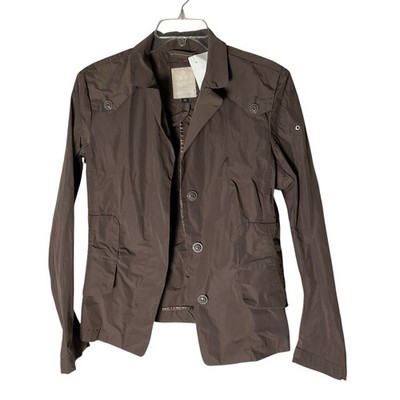Peuterey Utility Windbreaker Jacket Women's Pockets Brown Size Large