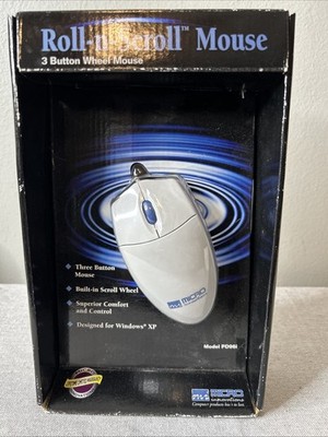 Micro Innovations Roll-n-Scroll Mouse Model PD96i New in Box