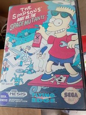 Simpsons: Bart vs. The Space Mutants (Sega Genesis, 1992) W/ Manual video game